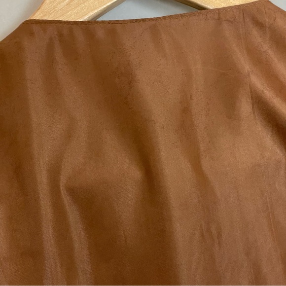 Vintage Leather Vest Men‎ Brown Classic Steampunk Professor Academia Size Large - Picture 11 of 13